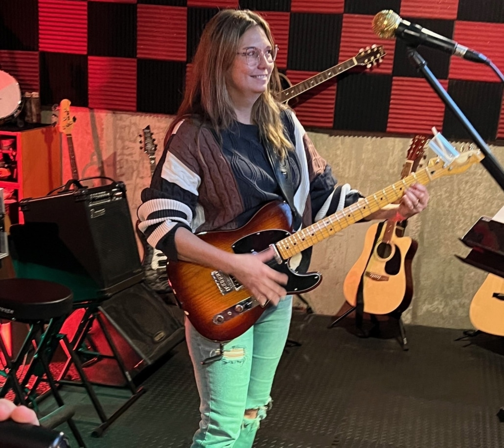 The Telecaster has a distinct look with an ash body and maple neck