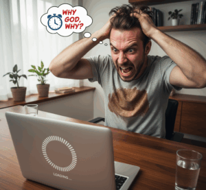 Internet with spinning circle driving person nuts Pulling hair out due to slow internet with spinning circle