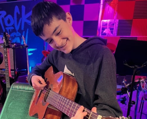 Acoustic and electric guitar lessons for all ages at NoCo Guitar in Greeley, Colorado